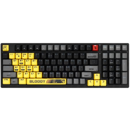 Клавиатура A4Tech Bloody S98 Pixels Red проводная USB серый/бежевый