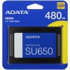 Накопитель SSD ADATA SU650, 480Gb, SATA III, 2.5", R/W 520/450