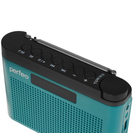 Радиоприемник Perfeo цифровой ТАЙГА FM+ 66-108МГц/ MP3/ встроенный аккум,USB/морской синий (I170BL) PF_C4942