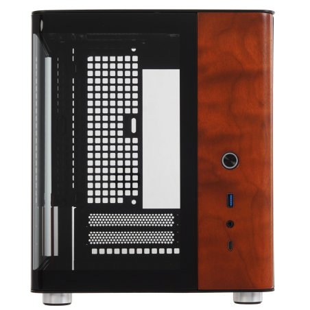 Компьютерный корпус JONSBO TK-0 Black ITX без БП, mini-ITX, micro-ATX, ATX, черный