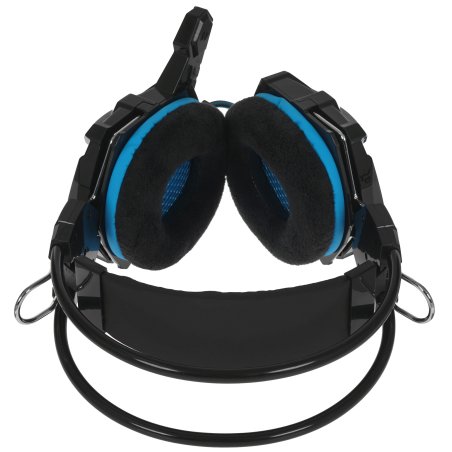 Игровая гарнитура RUSH COBRA, динамики 40мм, велюровые амбушюры, черный/синий (SBHG-1000)