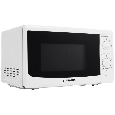Микроволновая печь Starwind SWM5620 белый, 20 л, 700 Вт, переключатели - поворотный механизм