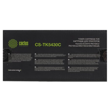 Картридж лазерный Cactus CS-TK5430C TK-5430C голубой (1250стр.) для Kyocera Ecosys PA2100cx/PA2100cwx/MA2100cfx/MA2100cwfx