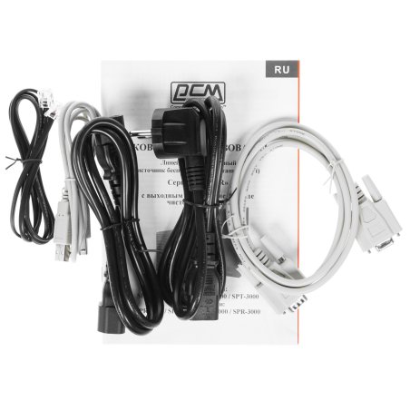 Источник бесперебойного питания Powercom Smart King Pro+ SPT-3000-II LCD 2400Вт 3000ВА черный