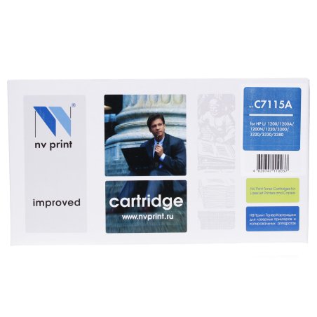 Картридж лазерный HP C7115A черный LJ 1000W/1200/1220/3300, (2500стр.)