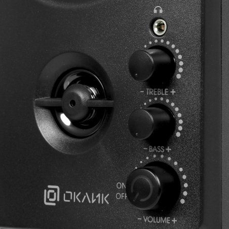 Акустическая система Oklick OK-164 2.0 черный 30Вт