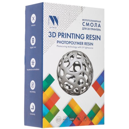 Фотополимерная водовымываемая смола NVPrint Water Washable Resin белый 1 кг