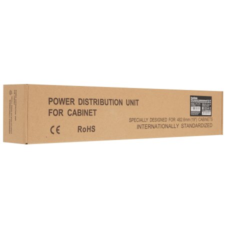 Блок розеток горизонтальный ExeGate ServerPro PDU-19H606 Al-6S-EU2-SW-O, 19", 1U, Алюминий, 6 Schuko, кабель с евровилкой VDE-250V-16A-3*1.5мм2, 2 метра, выкл. с подсветкой, защита от перегрузки, черный