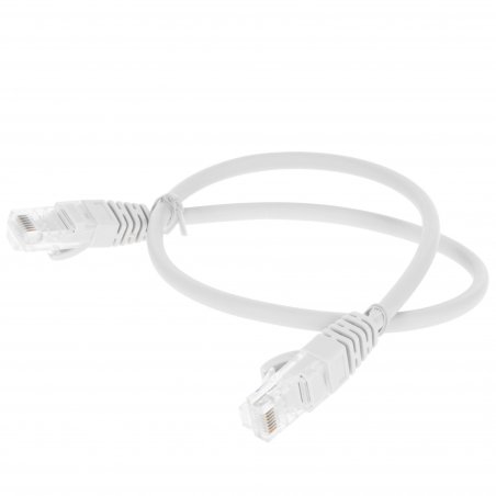 Патч-корд U/UTP, CAT 5e, RJ45-RJ45, 26AWG, ZH нг(А)-HF, серый, 0,5м Rexant
