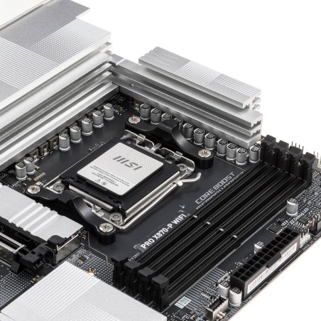 Материнская плата MSI PRO X870-P WIFI, AM5, AMD X870, 4xDDR5, 4xSATA, 3xM.2, 1xPCI-E 5.0 x16, 1xPCI-E 4.0 x16, 2xPCI-E 3.0 x1, 1xHDMI, 1xUSB-C, 1xRJ45 5Gb, 2xUSB-A 3.2 Gen 1, 2xUSB-A 3.2 Gen 2, 4xUSB-A 2.0, 1xUSB-C 3.2 Gen 2x2, 1xUSB4, 3x3.5мм, 7.1, ATX