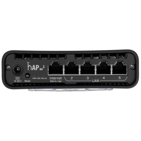 Маршрутизатор mikroTik hAP ax2 C52iG-5HaxD2HaxD-TC WIFI6, 2.4+5Ghz, 5RJ45 1Gbit, 1 POE