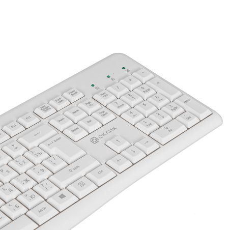 Клавиатура проводная Oklick 305M (1875227), USB, белый