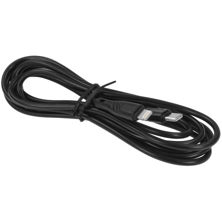 Сетевое зарядное устройство Cablexpert MP3A-PC-36 USB 2 порта, 2.4A, черный + кабель 1м lightning