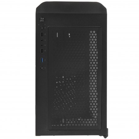 Компьютерный корпус SOEYI "AX1-B10 SOEYI ATX case with черный coating front panel with flat small mesh, without"