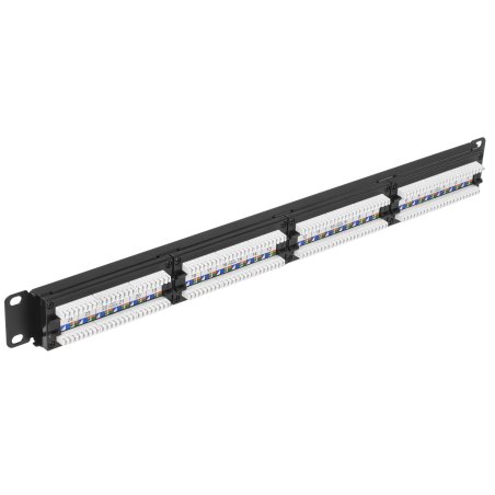Патч-панель UTP 24хRJ-45 кат.6 1U 19дюйм SUPRLAN 10-0427