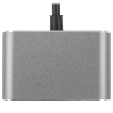 Кабель-концентратор USB3.1 TypeCm -->HDMI+USB3.0+PD+VGA Alum Grey 4K@30Hz, Telecom<TUC055>