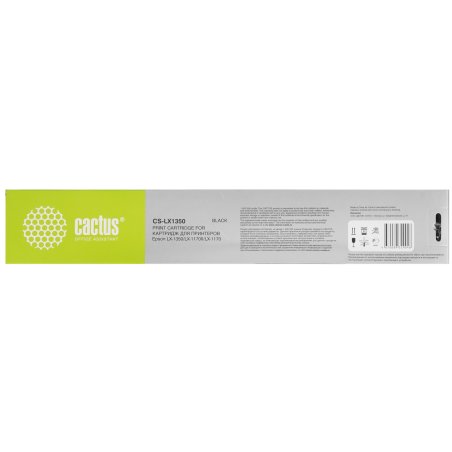 Картридж матричный Cactus CS-LX1350 (C13S015642BA) черный (12.7 мм, 16 м, 1600000 знаков) для Epson LX-1350/LX-1170II/LX-1170