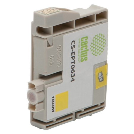 Картридж струйный Cactus CS-EPT0634 желтый (10 мл) для Epson Stylus C67/C87/CX3700/CX4100/CX4700