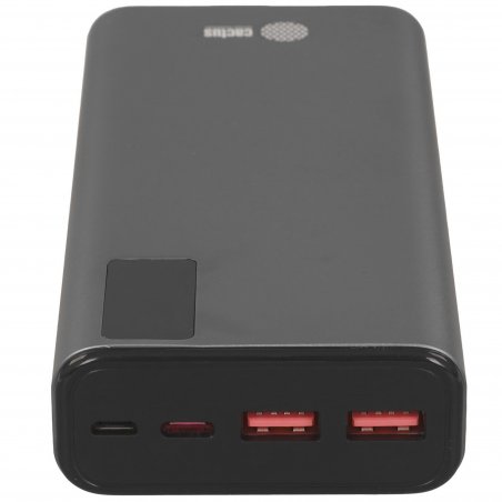 Портативный аккумулятор Cactus CS-PBFSFA-20000 20000mAh 4.5A 2xUSB-A/USB-C серый