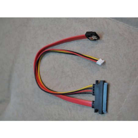 Кабель питания Sata Cablexpert CC-XH2.54-SATAL-40CM, XH2.54 4pin+ Sata угловой 7pin/Sata 7+15pin, 40 см, пакет