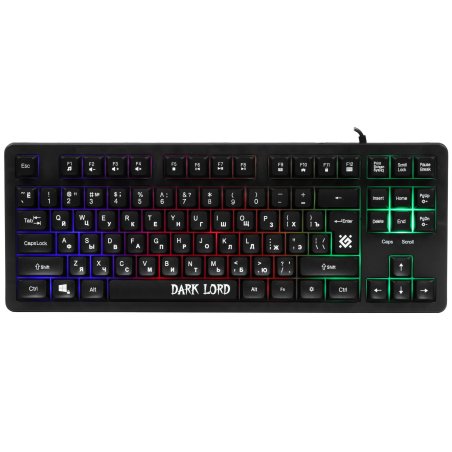 Клавиатура проводная Defender Dark Lord GK-580, USB, черный