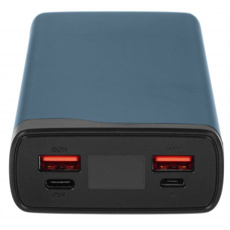 Портативный аккумулятор OLMIO QX-20, 20000mAh, 22.5W, QuickCharge3.0/PowerDelivery, LCD, графитовый