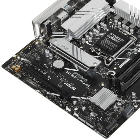 Материнская плата ASUS TUF GAMING B760M-PLUS II, LGA 1700, Intel B760, 4xDDR5, 4xSATA, 3xM.2, 1xPCIe 5.0 x16, 1xPCIe x4, 1xPCIe x1, 1xUSB-A 3.2 Gen 2, 2xUSB-A 3.2 Gen 1, 4xUSB 2.0, 1xUSB-C 3.2 Gen 2x2, 1x2.5Gb LAN, 5x3.5 мм, 7.1, mATX