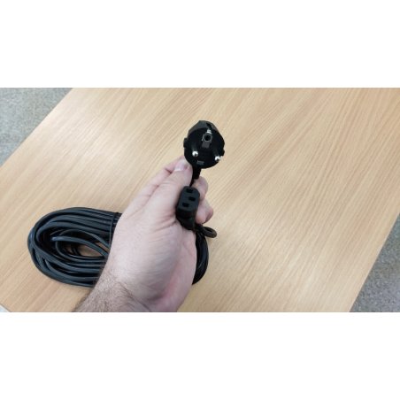 Кабель Кабель питания Gembird 10.0м, VDE(0.75мм), черный, с зазем., пакет PC-186-VDE-10M