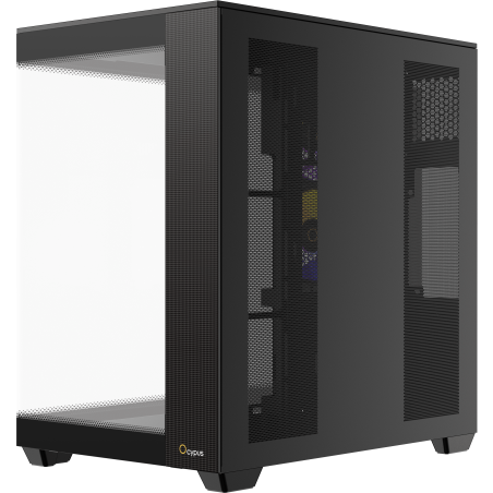 Корпус Ocypus Delta C74 ARGB Black, Midi-Tower, чёрный, 2 x 120 мм