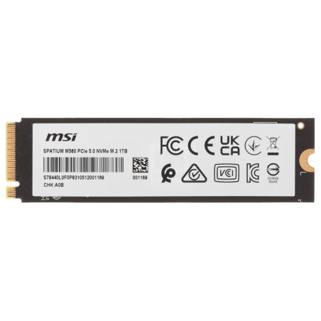 Накопитель SSD PCIE 5.0 NVME M.2 1Tb SPATIUM M560 1Tb MSI