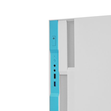 Компьютерный корпус GameMax Brufen C3 WB без БП, MidiT, ATX, Бело-гол, Зак. стекл., USB 3.0, 1*120; 1*140мм вент.