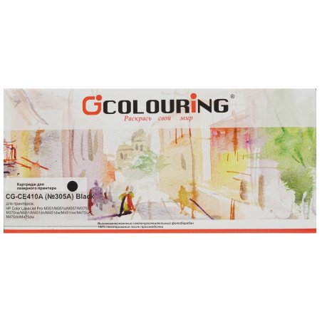 Картридж лазерный Colouring CG-CE410A (№305A) черный (2200 стр.) для принтеров HP Color LaserJet Pro M351/Pro 400 color MFP M475dn/M475dw/Pro 400 color M451dn/M451dw/M451nw