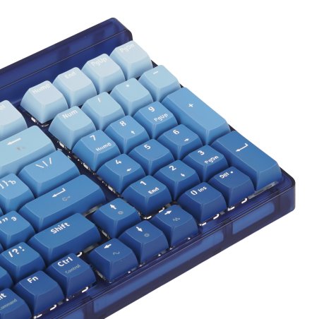 Клавиатура беспроводная Redragon Garen Pro RU RGb, бел/син, градиент,BT+2.4