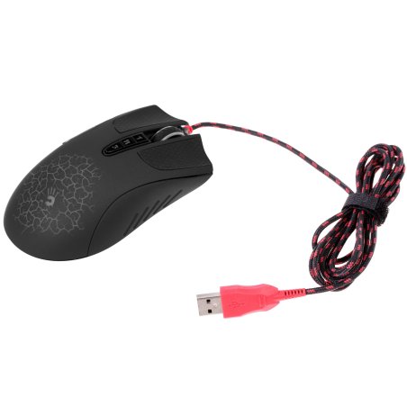 Мышь проводная A4Tech Bloody A90 черный, 6200 dpi, USB, кнопки - 8