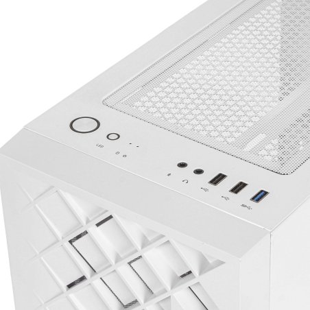 Компьютерный корпус Azza Spectra белый без БП ATX 7x120мм 2x140мм 2xUSB 2.0 1xUSB 3.0 audio bott PSU