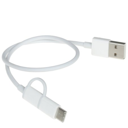 USB-кабель Xiaomi Mi 2-in-1 USB Cable Micro-USB to Type-C (30cm)