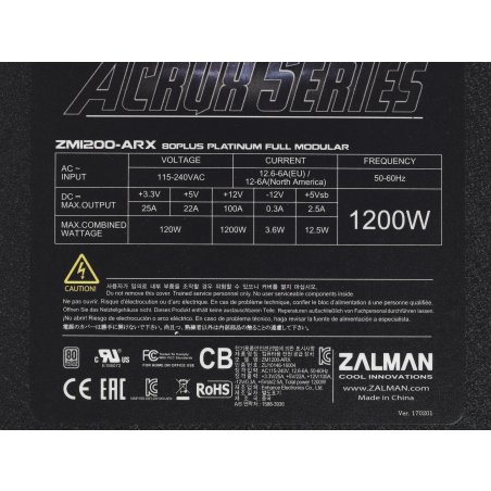 Блок питания Zalman ZM600-LXII RTL, 600Вт, 120мм, черный