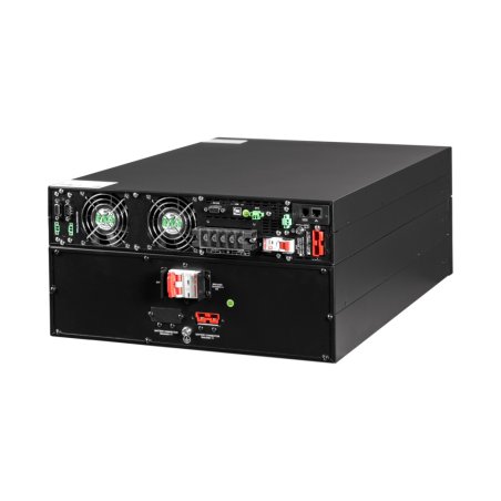 Источник бесперебойного питания Smart-Save Online SRT Systeme Electric 6000 ВА, конвертируемый форм-фактор 5U, 230 В, 1:1, клеммный вход/выход, SmartSlot, LCD, USB HID, SNMP карта, параллельное резервирование, версия с возможностью увеличения времени авто