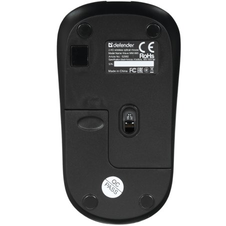 Мышь беспроводная Defender Wave MM-995 бронзовый, 1600 dpi, радиоканал, USB, кнопки - 4