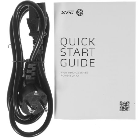 Блок питания ADATA XPG XPG 550 (PYLON550B-BKCEU), 550Вт, 80 PLUS Bronze, 120мм, черный