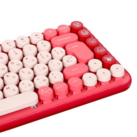 Клавиатура беспроводная Logitech POP KEYS, Heartbreaker Rose (M/N: YR0080/CU0021)