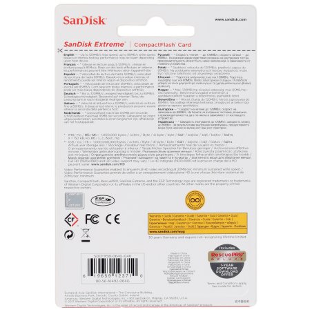 Флеш карта CF 64Gb SanDisk Extreme 120Mb/s