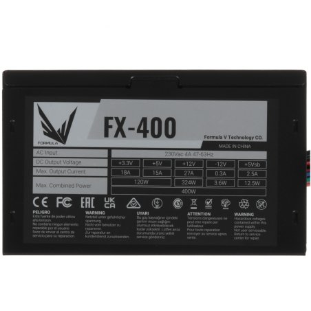 Блок питания Aerocool / Formula FX-400 RTL, 400Вт, 120мм, черный