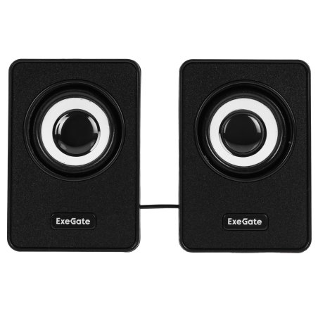 Акустическая система 2.0 ExeGate EX287054RUS Disco 120 (питание USB, 2х3Вт (6Вт RMS), 100-20000Гц, черный)