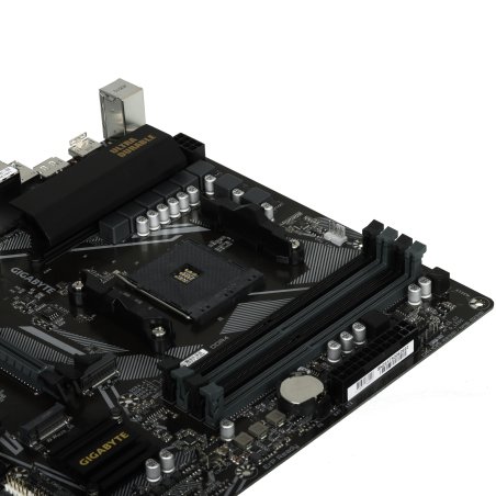 Материнская плата Gigabyte B550M DS3H AC R2, AM4, AMD B550, 4xDDR4, 4xSATA, 2xM.2, 1xPCIe 4.0 x16, 1xPCIe 3.0 x4, 1xPCIe 3.0 x1, 1xDP, 1xHDMI, 1x1Gb LAN, Wi-Fi, Bluetooth 5.0, 4xUSB-A 5Gbps, 2xUSB-A 2.0, 3x3.5 мм, 7.1, mATX