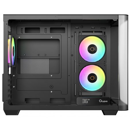 Компьютерный корпус Ocypus Iota C50 BK Curve ARGB Digital mATX без БП (Iota-C50-BKD300CD-GL)