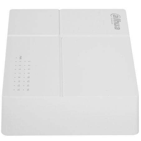 Коммутатор 16-в-1 Dahua DH-SF1016L /16 портов до 100 Мбит.с/коммутация до 3.2 Gbит.с/неуправляемый/Plug & Play/белый (DH-SF1016L)