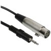 Кабель AUX GoPower Jack 3.5мм (m)-XLR 3м ПВХ черный Premium Zip-Lock c подвесом (1/50)