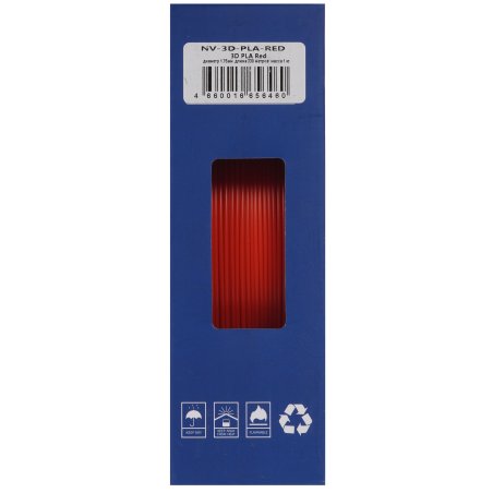 Филамент NVPrint PLA Red для 3D печати диаметр 1.75мм длина 330 метров масса 1 кг
