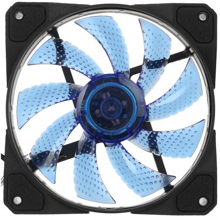 Вентилятор для корпуса Digma DFAN-LED-BLUE черный, 120 мм, 1200 об/мин, 23 дБ, 4 pin
